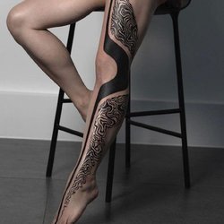 Leg Sleeve Tattoo
