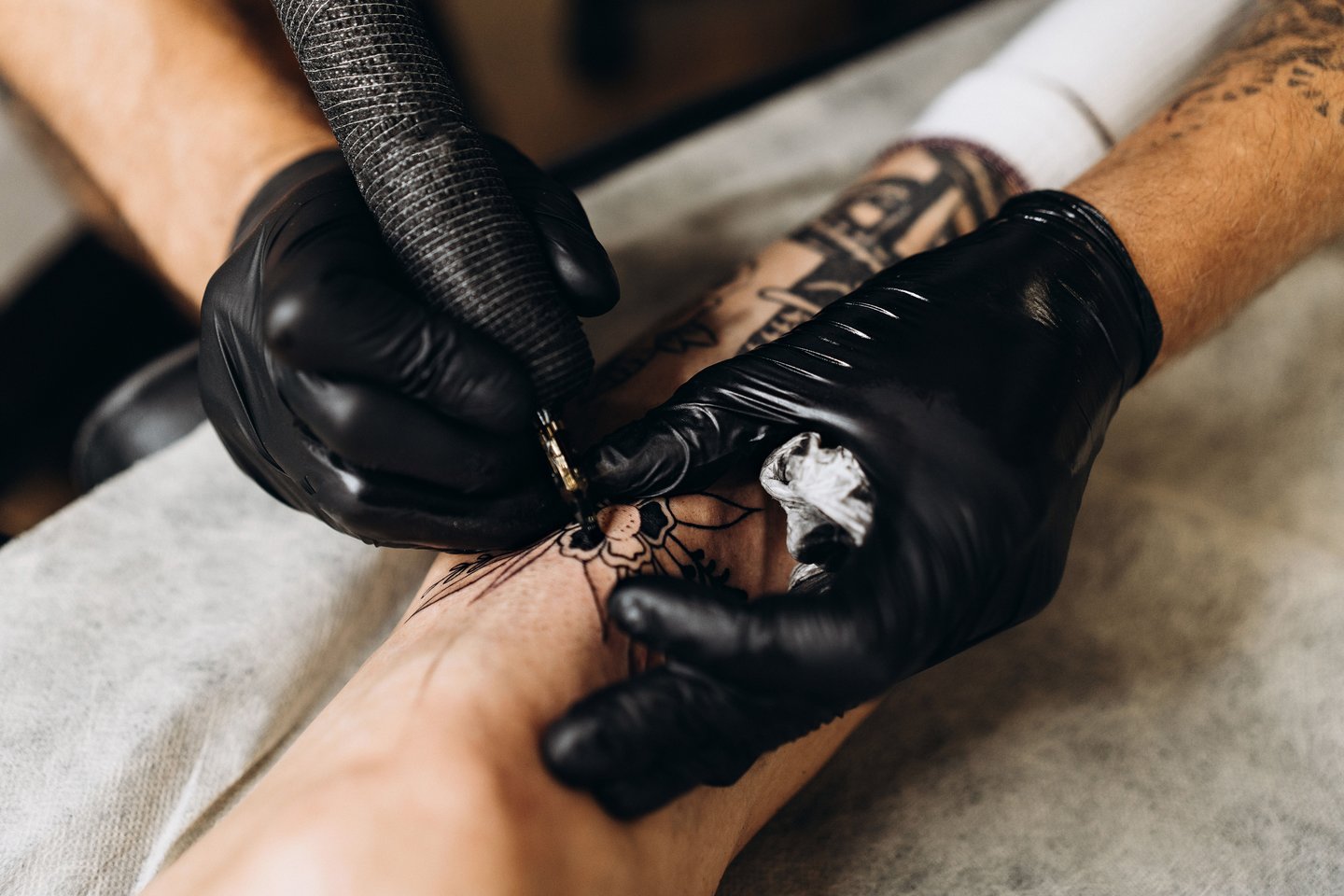 Professional tattoo artist