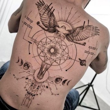 мужские тату на спине (6)