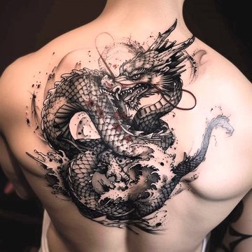 мужские тату на спине (22)