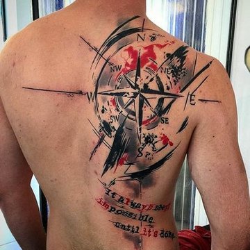 мужские тату на спине (7)