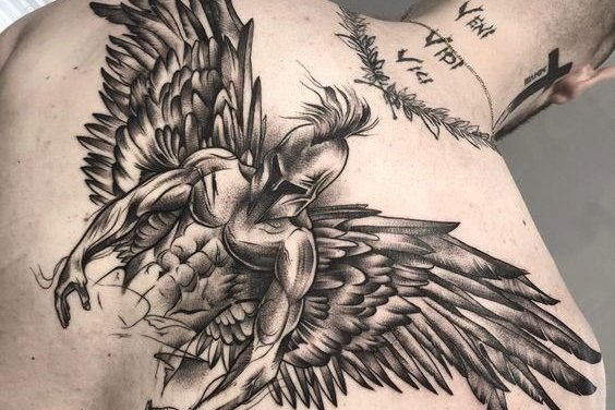 мужские тату на спине (20)