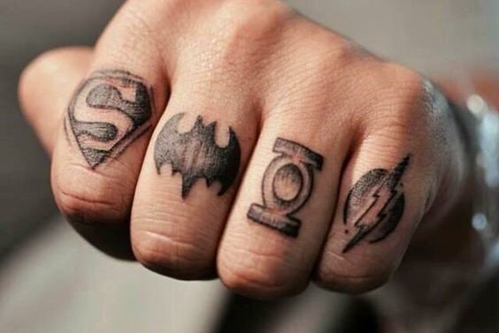 мужские тату на пальцах (2)