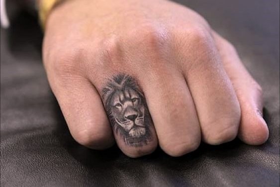 мужские тату на пальцах (3)