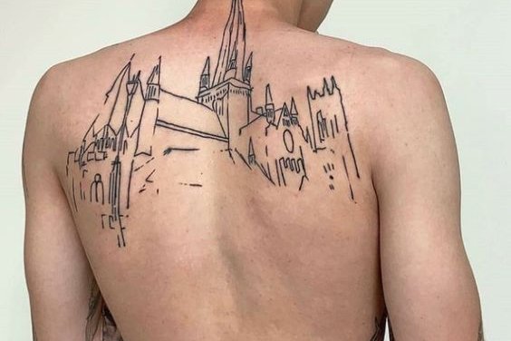 мужские тату на спине (3)