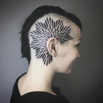 тату на голове (11)