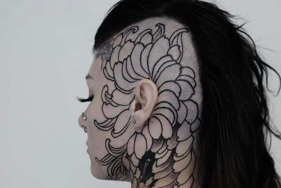 тату на голове (16)
