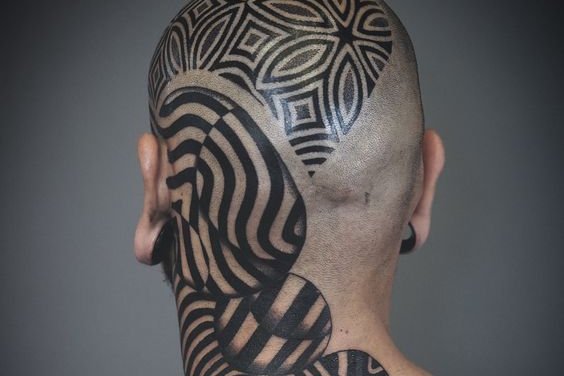 тату на голове (2)