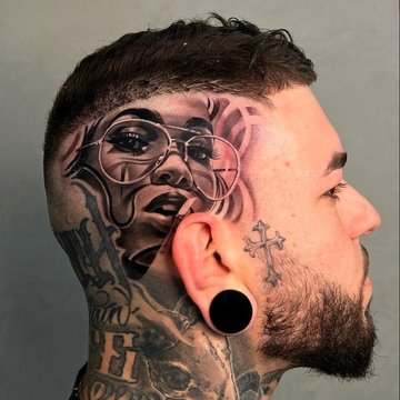 тату на голове (8)